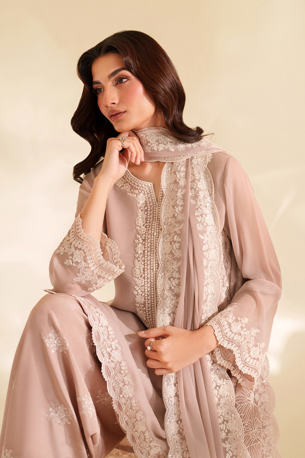 Iznik I Festive Formal I CC-79 Embroidered Chiffon - Pakistani Designer Dress - by Iznik - Type : Ladies Clothes - 100% Original at Saira Sultan