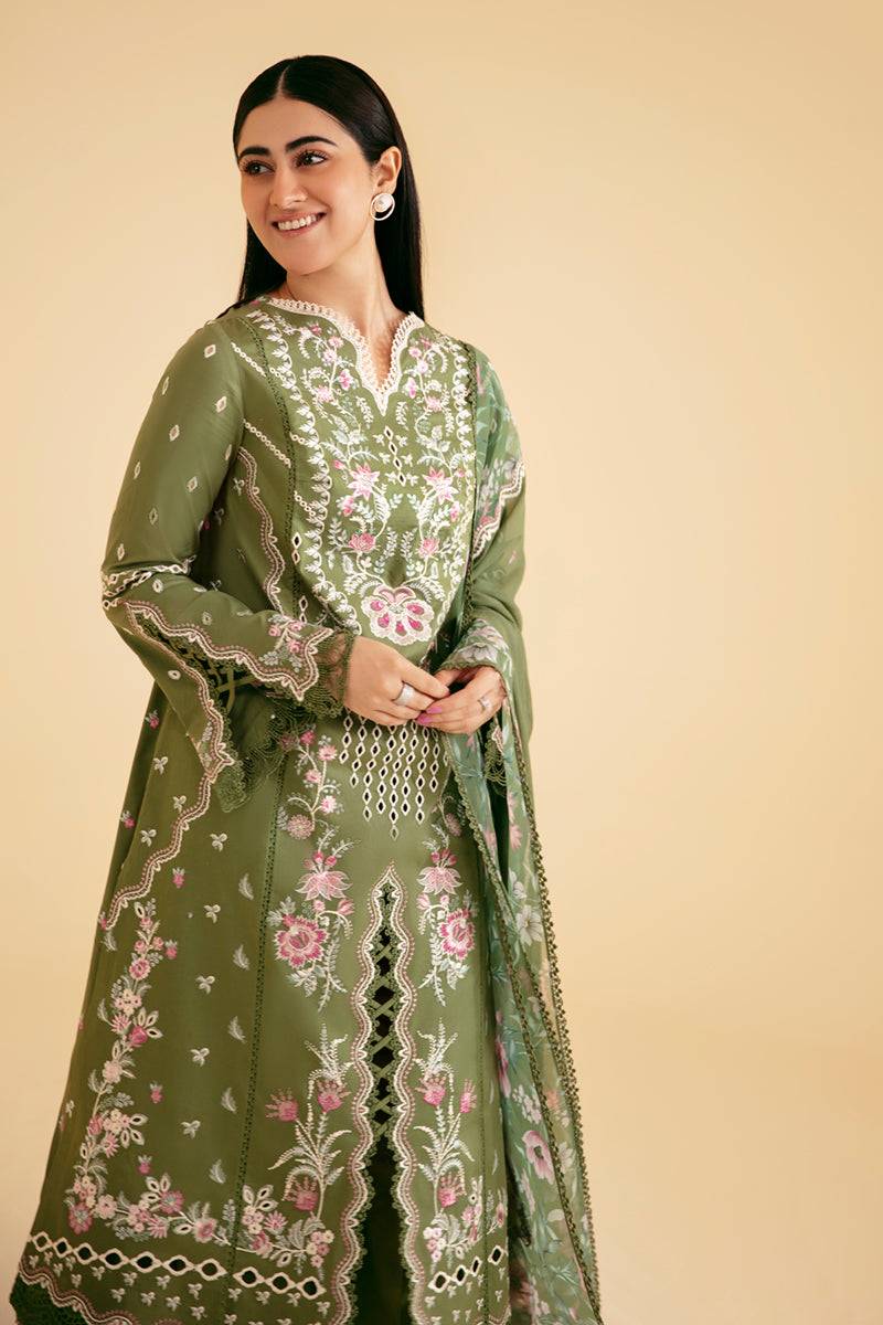 Qalamkar | Qlinekari Luxury Lawn | SQ-14 SEMAL - Pakistani Designer Dress - by Qalamkar | Type: Luxury - 100% Original at Saira Sultan