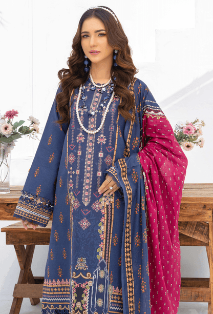 Humdum | Saira Bano Lawn 24 | D05 - Pakistani Designer Dress - by HumDum | Type: Casuals - 100% Original at Saira Sultan