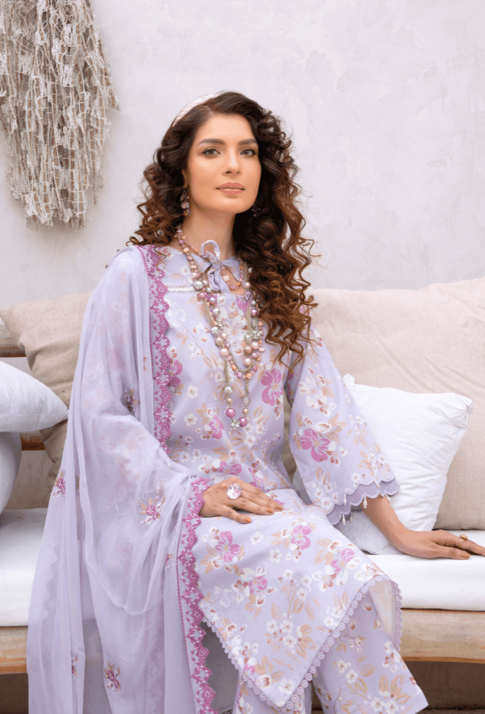 Humdum | Gardenia Lawn 24 | PLG 3 - D05 - Pakistani Designer Dress - by HumDum | Type: Luxury - 100% Original at Saira Sultan