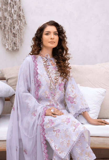 Humdum | Gardenia Lawn 24 | PLG 3 - D05 - Pakistani Designer Dress - by HumDum | Type: Luxury - 100% Original at Saira Sultan