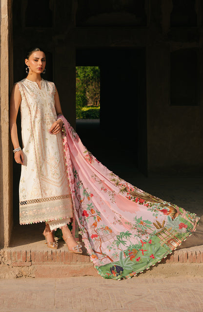 Fiona | Sarang Lawn 25 | Nevin XL Ivory Lawn