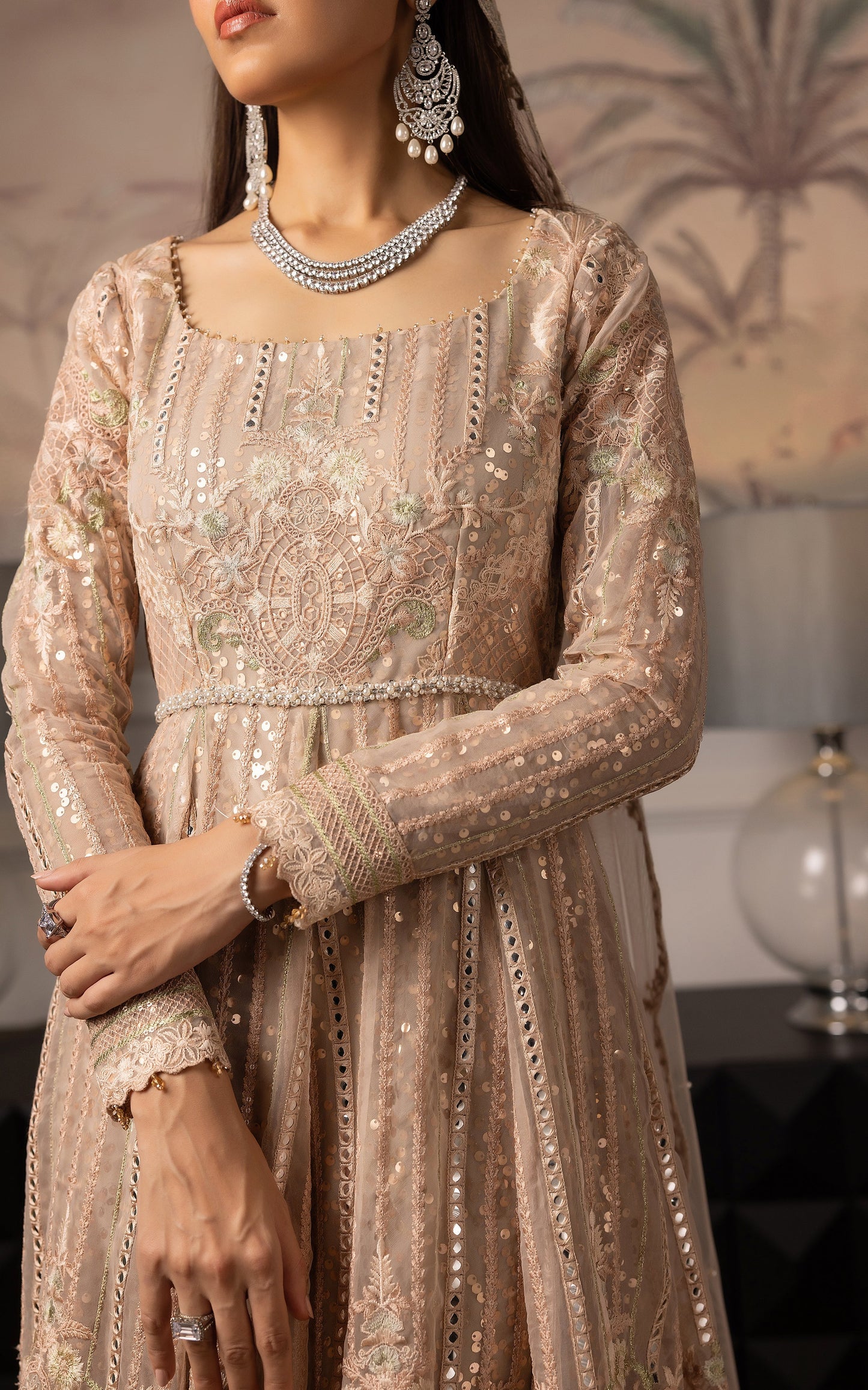 Threads and Motifs | Formal Dresses 25 | Embroidered Net Maxi