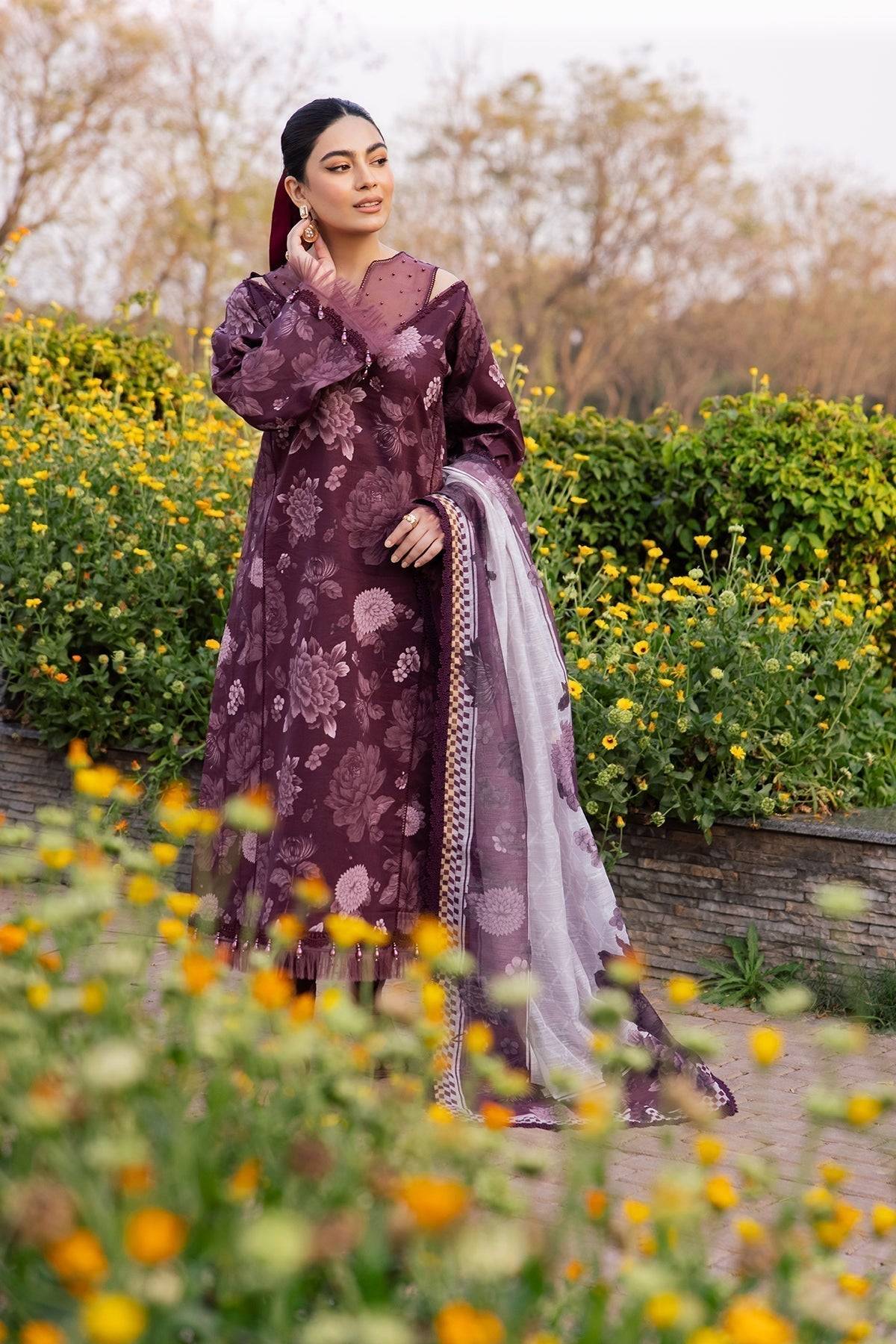 Alizeh | Sheen Lawn Prints 24 | ASTER - Pakistani Designer Dress - by Alizeh | Type: Casuals - 100% Original at Saira Sultan