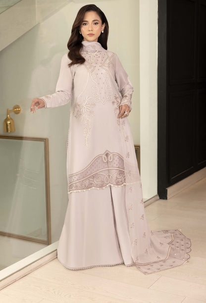 Humdum | Dilkash 25 | Dilkash - D01 XS Pastel Gray Lawn