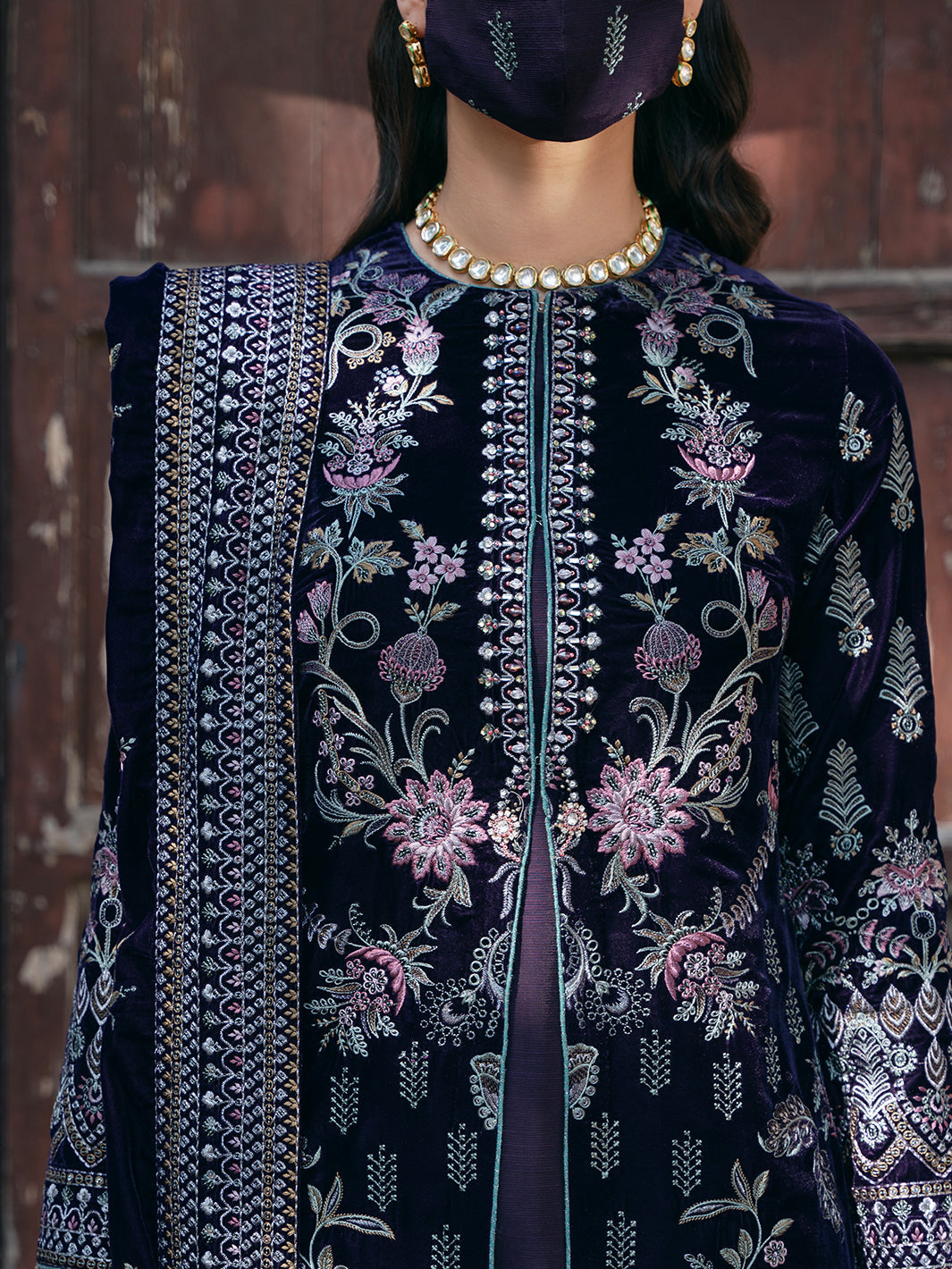 Flossie | Siara Velvet Formals | V-104 - B L Deep Blue Velvet