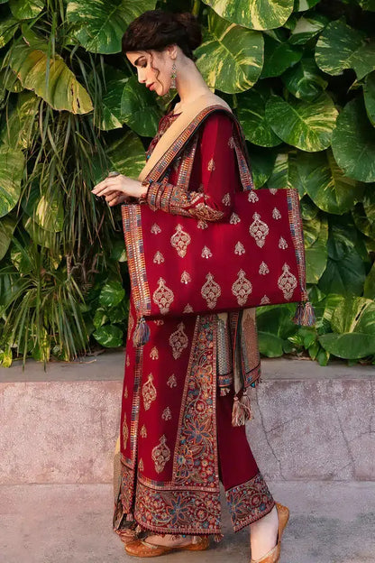 Jazmin | Dastaan Luxury Winter 23 | DW23-D1 - Pakistani Designer Dress - by Jazmin | Type: Luxury - 100% Original at Saira Sultan