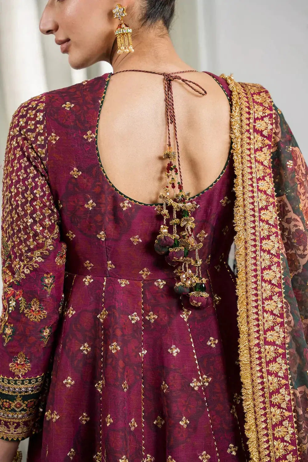 Baroque | Chantelle Embroidered Collection | CH12-03 - Pakistani Designer Dress - by Baroque | Type: Bridal - 100% Original at Saira Sultan