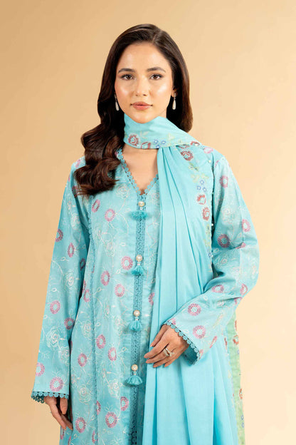 Nishat | Cross Season Edit | 42401818-1 M Light Blue Lawn