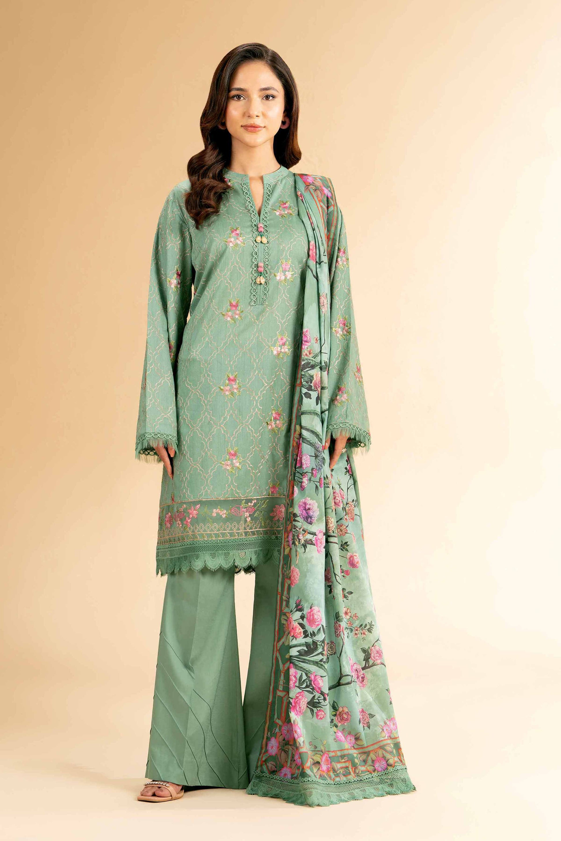 Nishat | Cross Season Edit | 42401821-1 XS Green Lawn