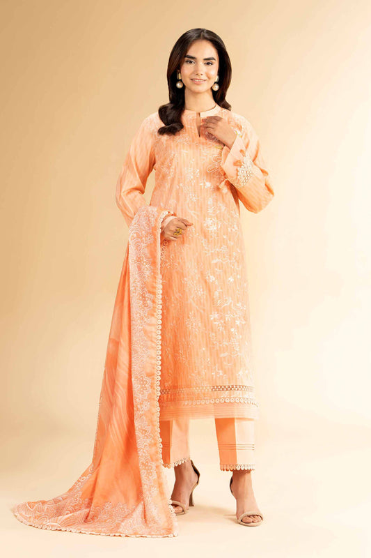 Nishat | Cross Season Edit | 42401826-1 XS Peach Lawn