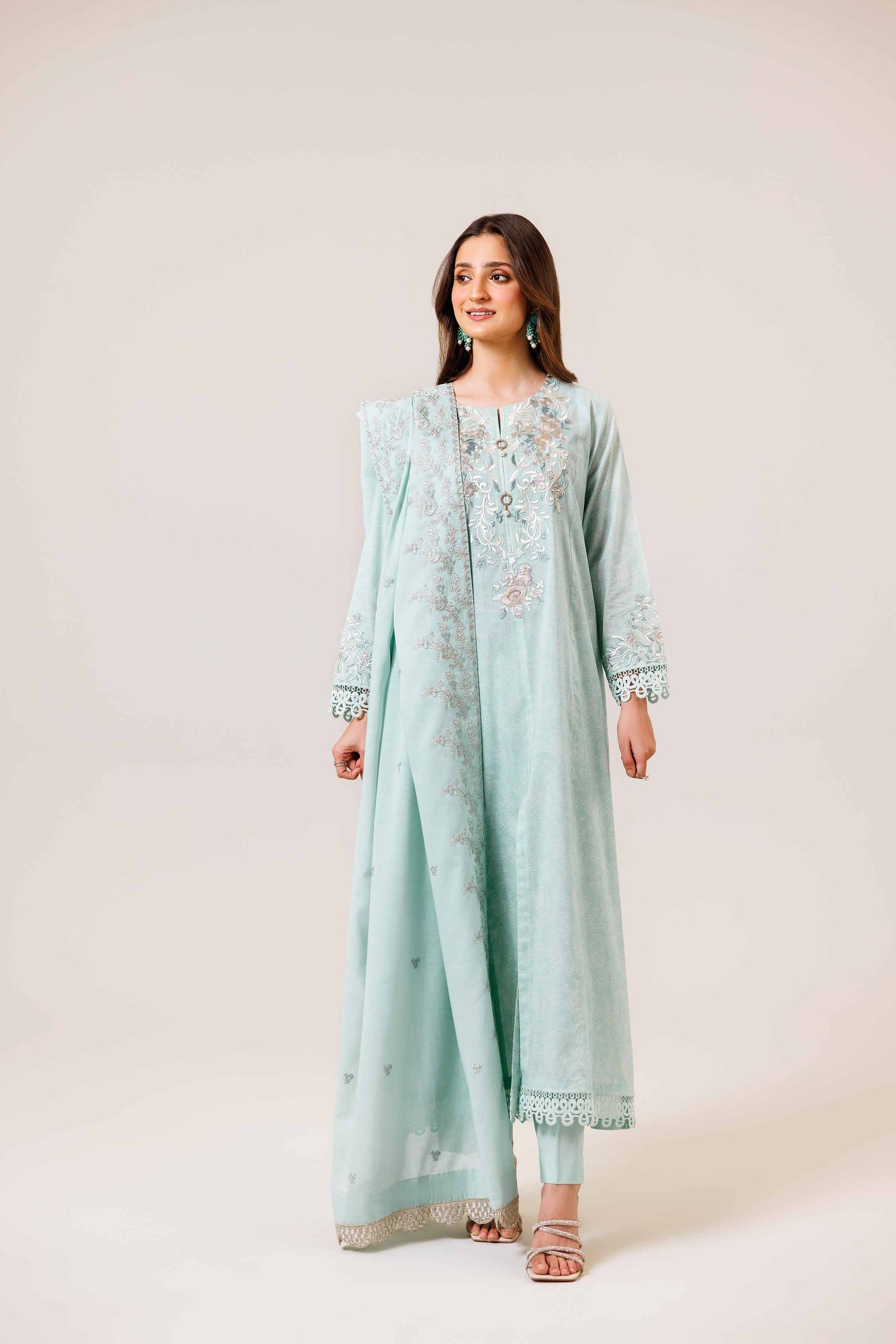 Nishat | Cross Season Edit | 42401988-1 XL Mint Lawn