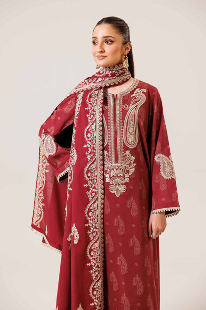 Nishat | Cross Season Edit | 42401990-1 XL Red Lawn