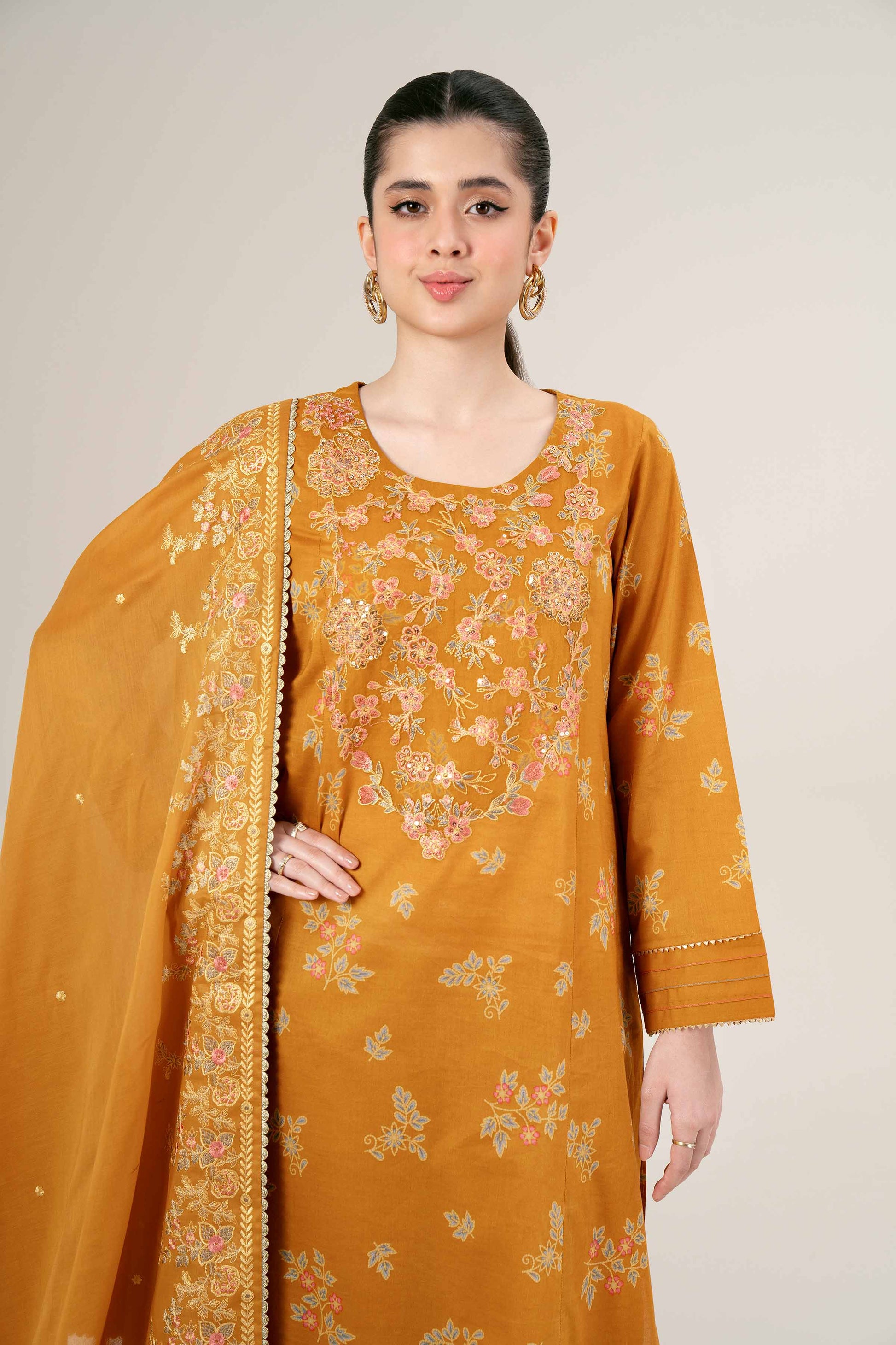 Nishat | Cross Season Edit | 42401991-1 L Mustard Lawn