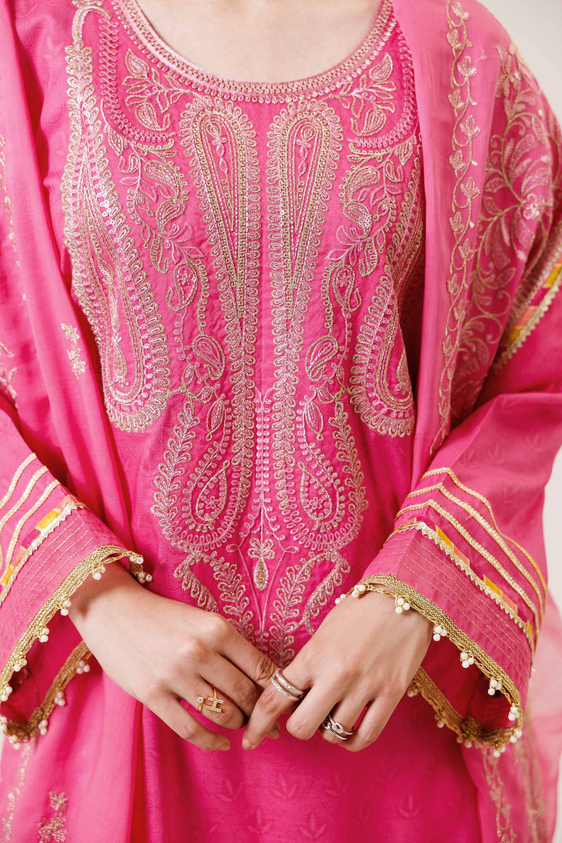 Nishat | Cross Season Edit | 42401993-1 M Rose Pink Lawn