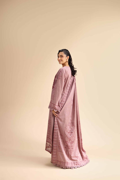 Nishat | Cross Season Edit | 42501047 S Pink Jacquard