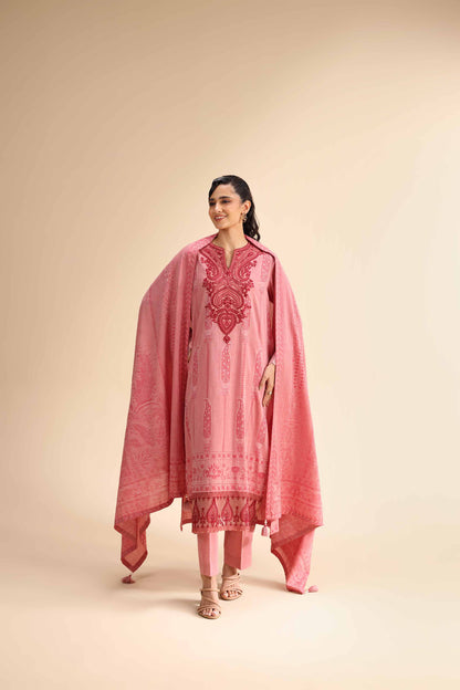 Nishat | Cross Season Edit | 42501050 XL Pink Jacquard