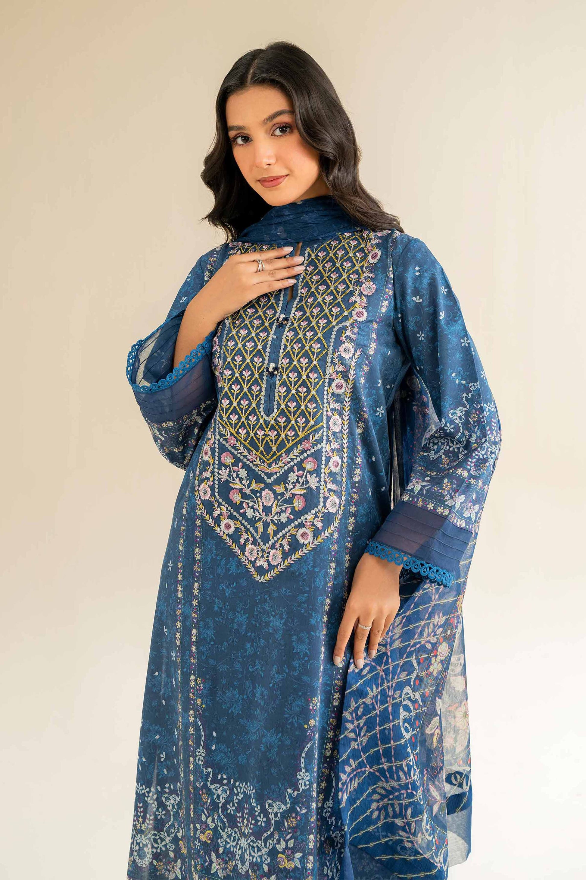 Nishat | Cross Season Edit | 42501056 M Blue Cambric