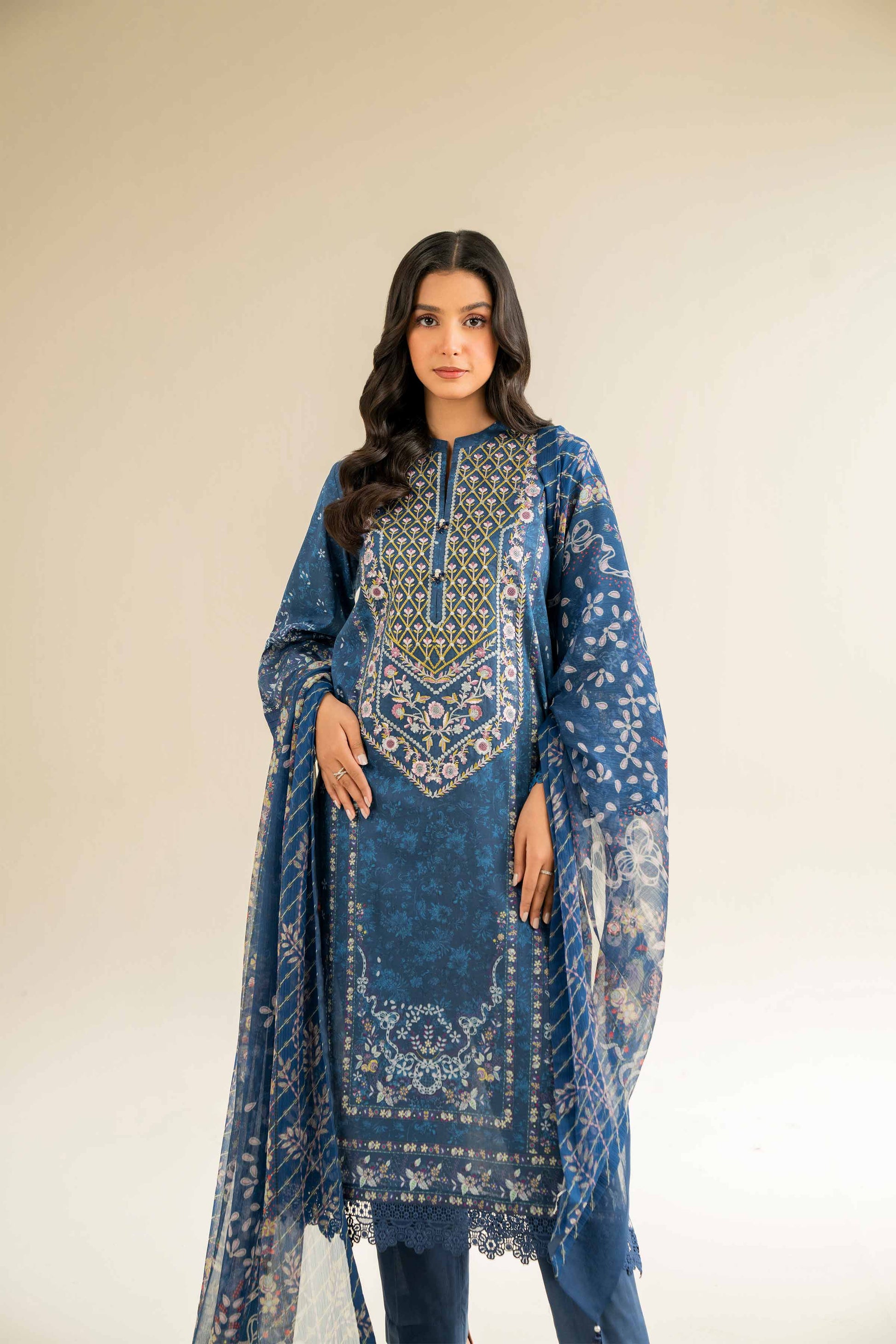 Nishat | Cross Season Edit | 42501056 L Blue Cambric