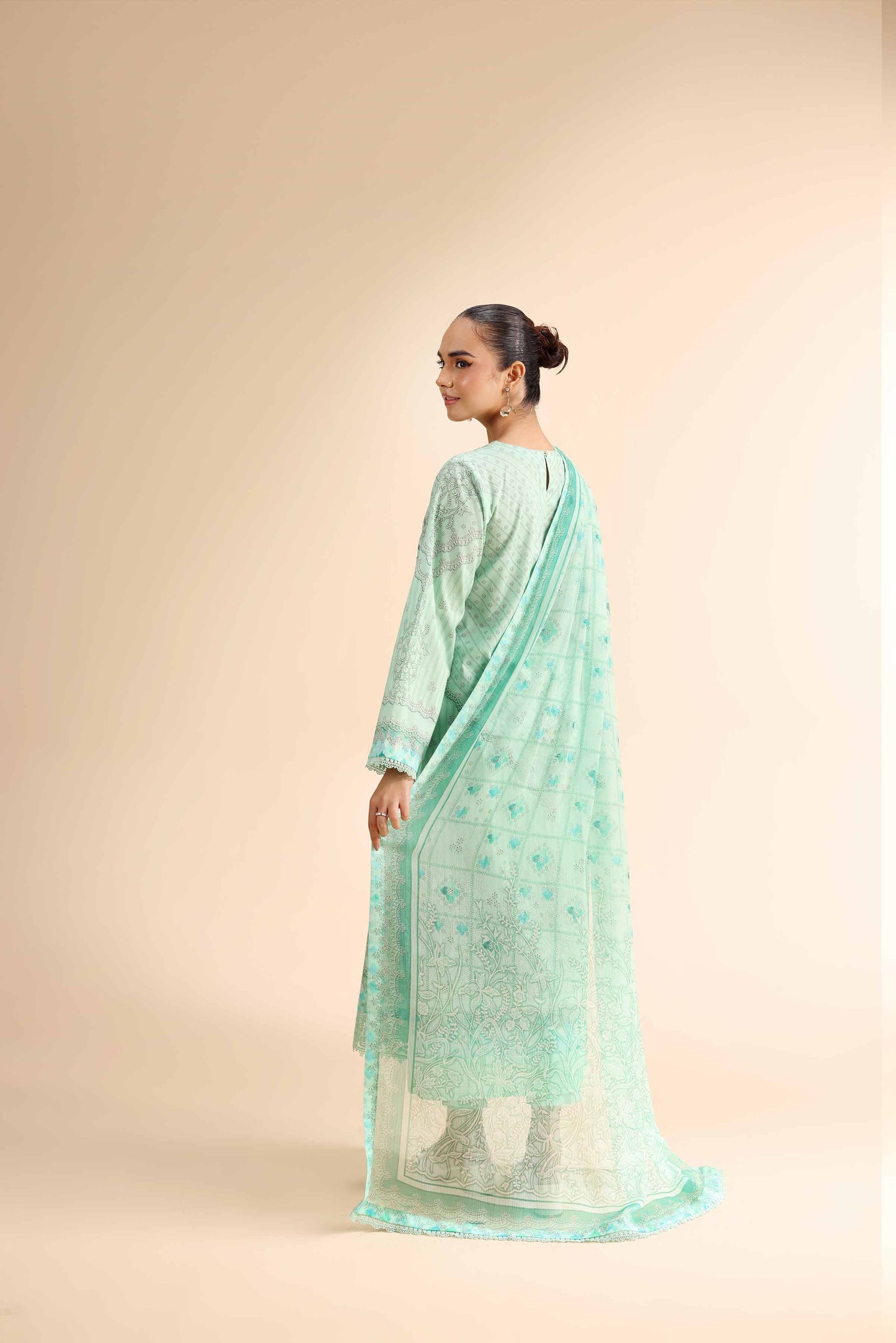 Nishat | Cross Season Edit | 42501058 S Mint Green Cambric