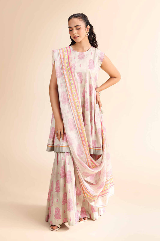 Nishat | Cross Season Edit | 42501061 XS Light Gray Cambric