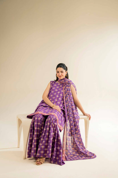 Nishat | Cross Season Edit | 42501063 XL Purple Cambric