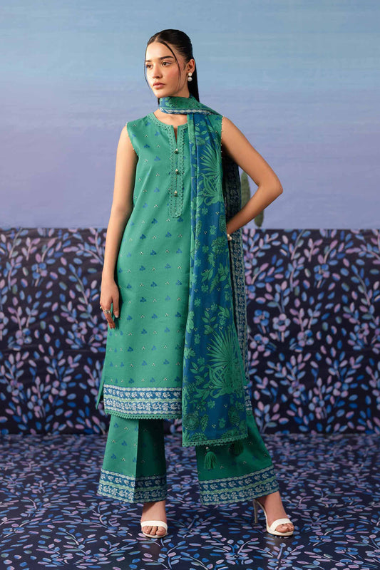 Nishat | Cross Season Edit | 42501065 XS Teal Green Cambric