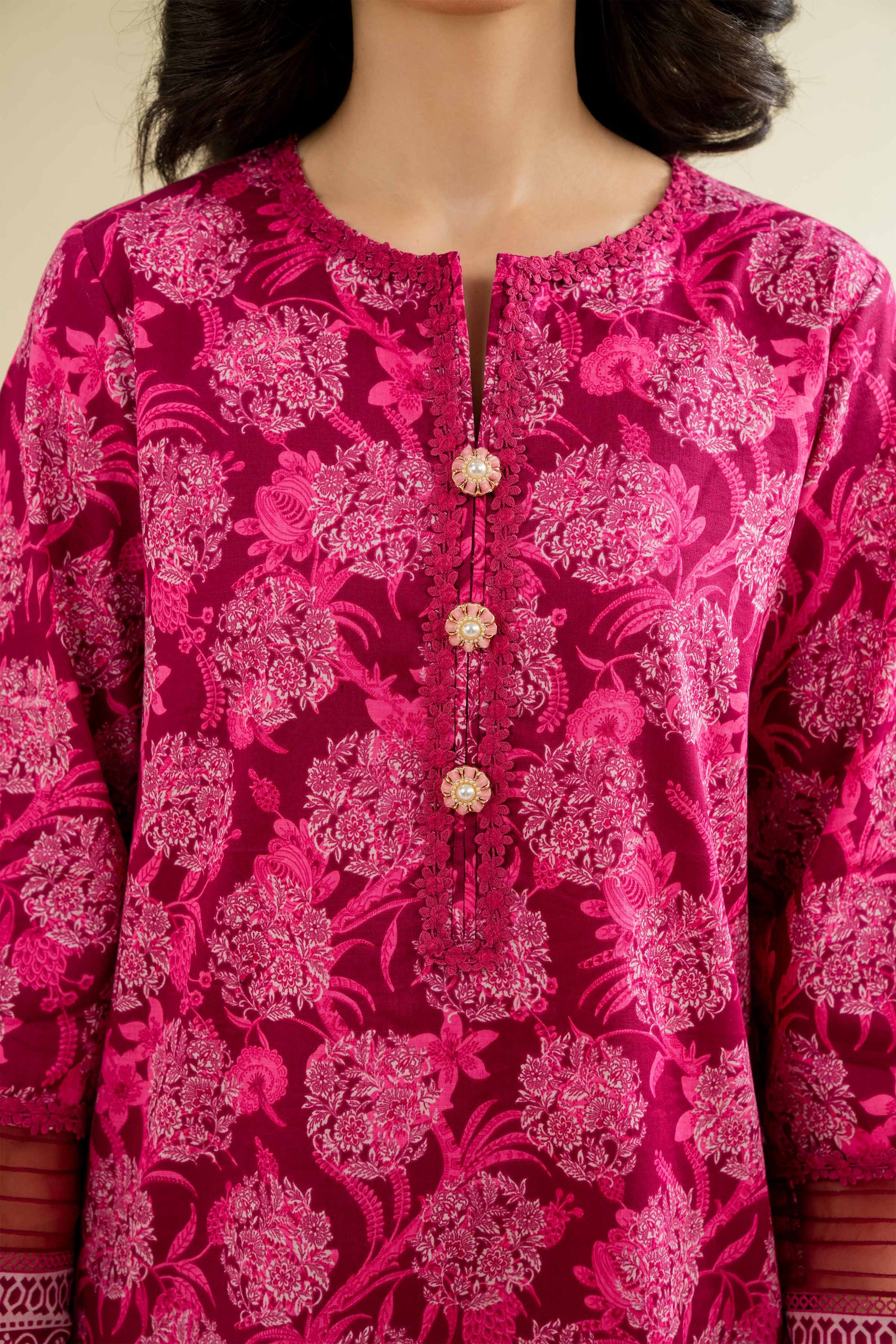 Nishat | Cross Season Edit | 42501070 M Magenta Cambric
