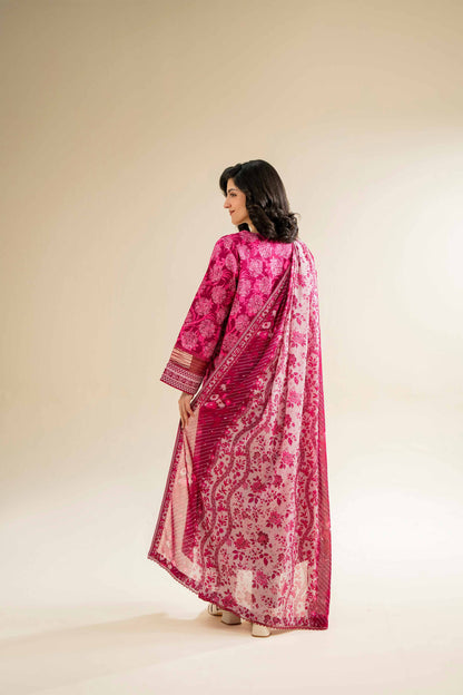 Nishat | Cross Season Edit | 42501070 S Magenta Cambric