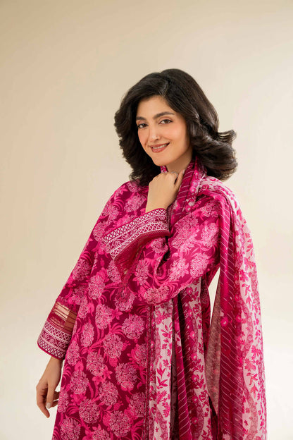 Nishat | Cross Season Edit | 42501070 L Magenta Cambric