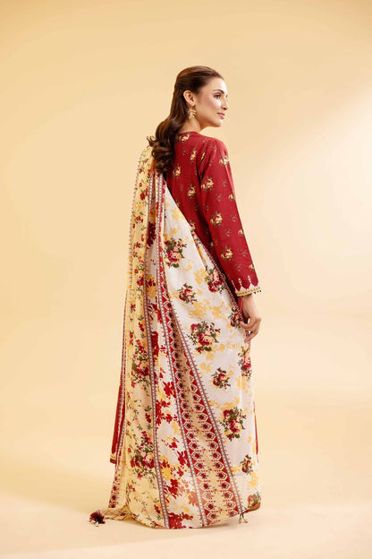Nishat | Cross Season Edit | 42501073 S Red Cambric