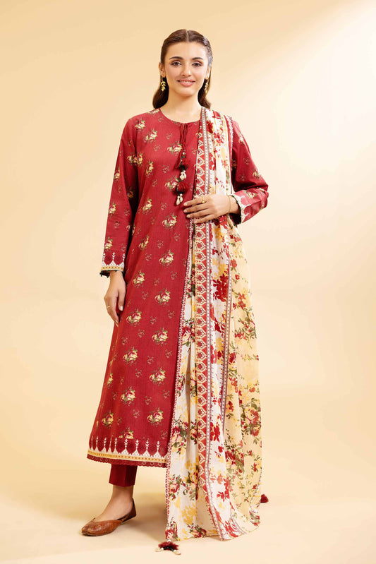 Nishat | Cross Season Edit | 42501073 XS Red Cambric