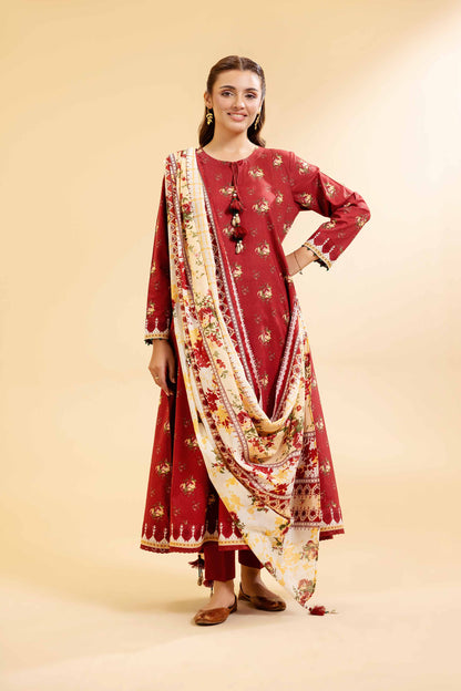 Nishat | Cross Season Edit | 42501073 XL Red Cambric
