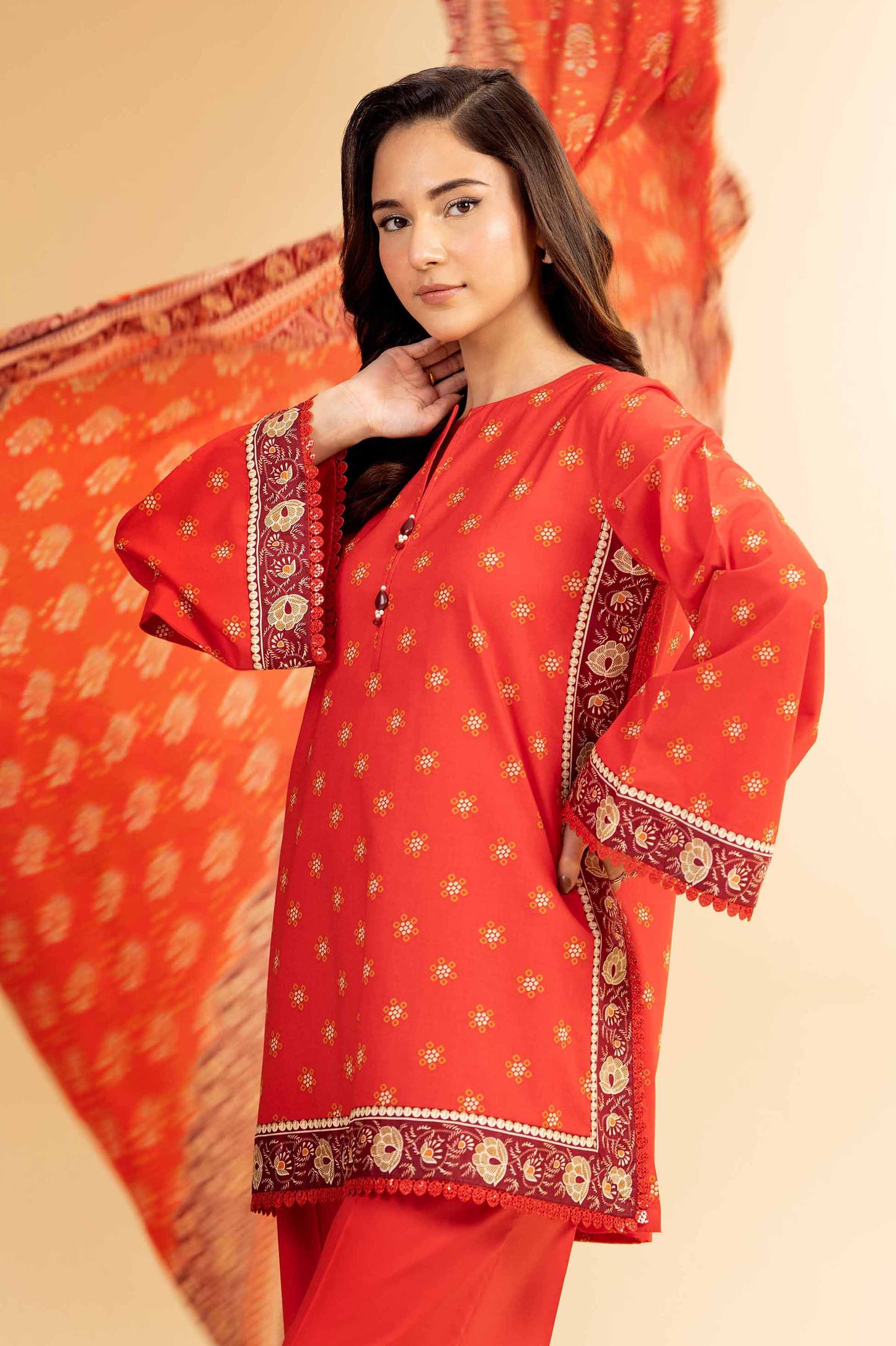 Nishat | Cross Season Edit | 42501076 M Orange Cambric