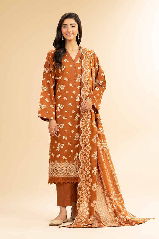 Nishat | Cross Season Edit | 42501080 XS Brown Cambric