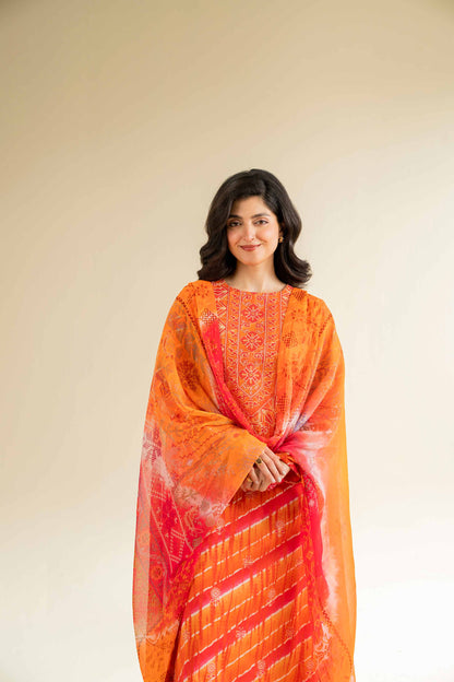 Nishat | Cross Season Edit | 42501081 XL Orange Cambric