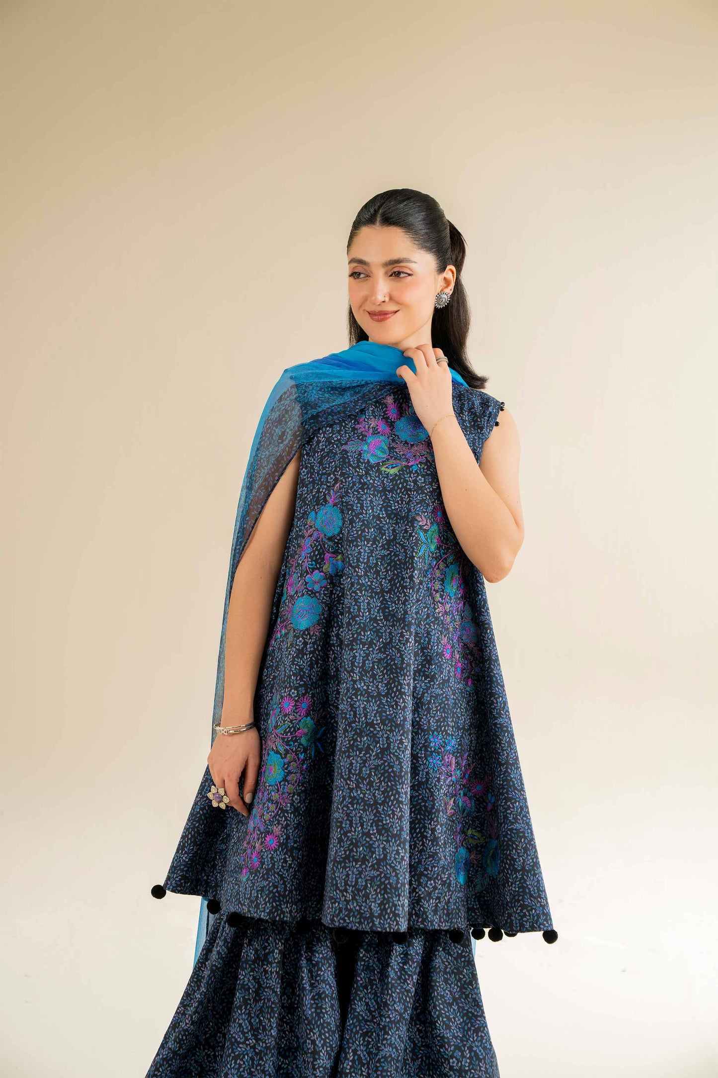 Nishat | Cross Season Edit | 42501084 Custom Size Black Cambric