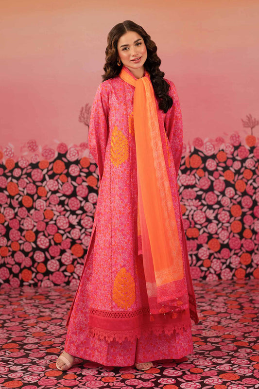 Nishat | Cross Season Edit | 42501085 XS Carrot Pink Cambric
