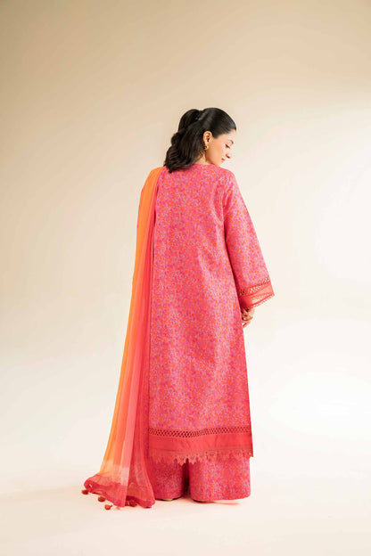 Nishat | Cross Season Edit | 42501085 S Carrot Pink Cambric