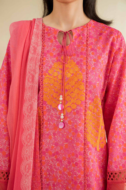Nishat | Cross Season Edit | 42501085 M Carrot Pink Cambric
