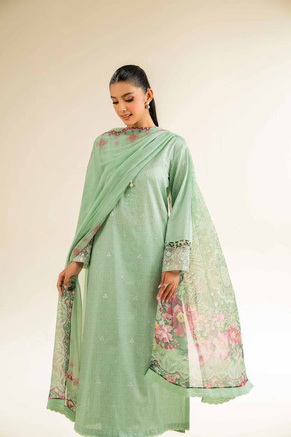 Nishat | Cross Season Edit | 42501089 XL Sage Green Cambric