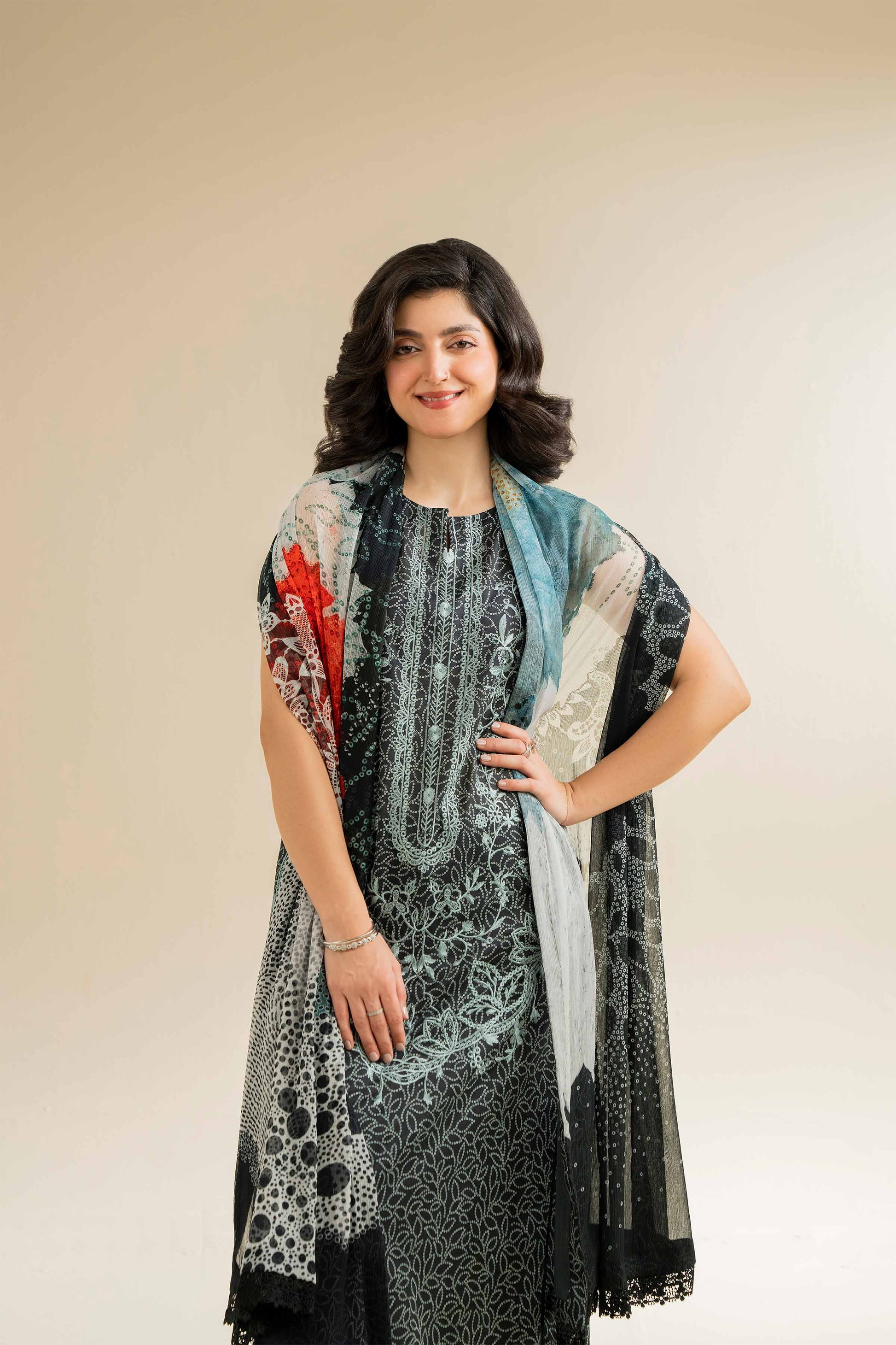 Nishat | Cross Season Edit | 42501090 L Black Cambric