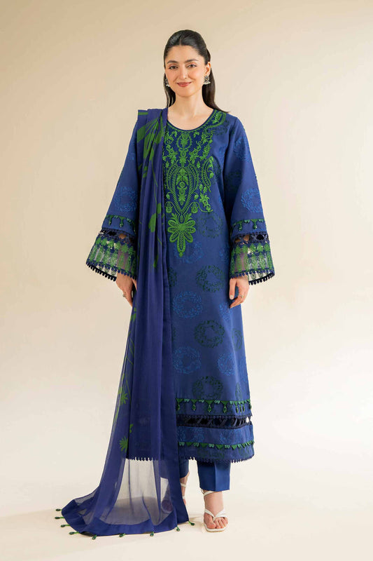 Nishat | Cross Season Edit | 42501091 XS Blue Jacquard