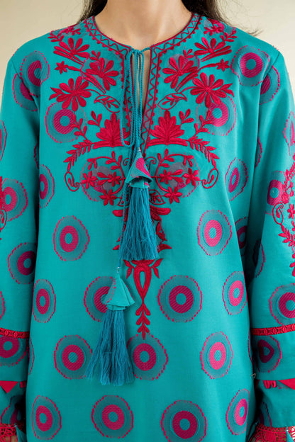 Nishat | Cross Season Edit | 42501094 M Teal Jacquard