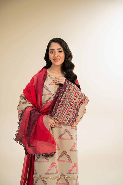 Nishat | Cross Season Edit | 42501095 L Beige Jacquard