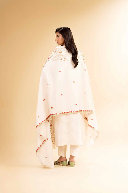 Nishat | Cross Season Edit | 42501096 S Off White Cotton