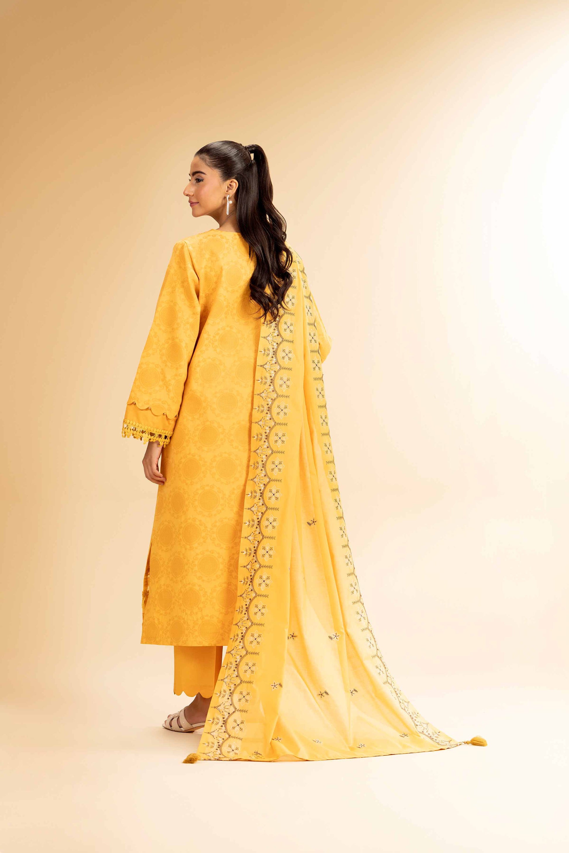 Nishat | Cross Season Edit | 42501100 S Yellow Cotton