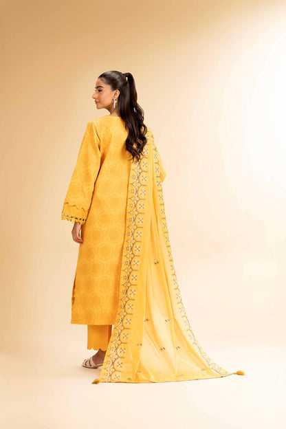 Nishat | Cross Season Edit | 42501100 S Yellow Cotton