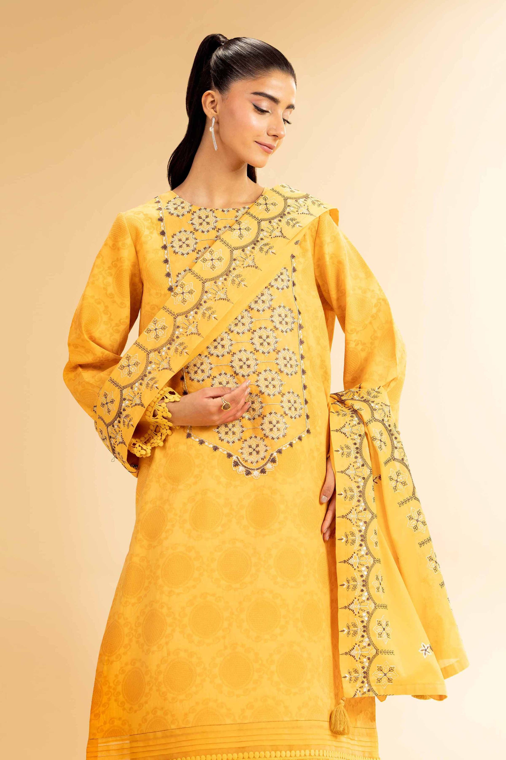 Nishat | Cross Season Edit | 42501100 XL Yellow Cotton