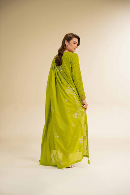 Nishat | Cross Season Edit | 42501101 S Green Cotton